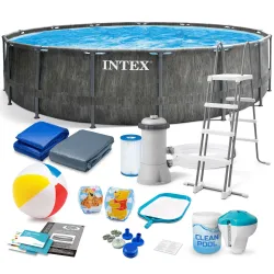 Piscine de Jardin avec Structure 457 x 122 cm Set 18-en-1 INTEX 26742