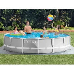 Piscine de jardin 457 x 107 cm, design élégant pour l'extérieur