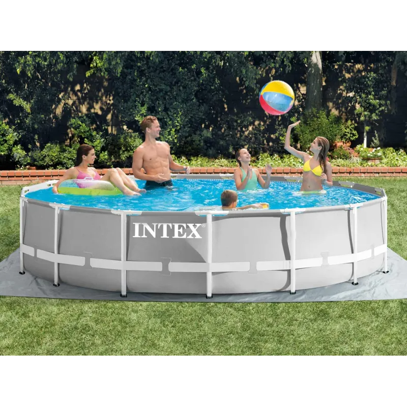Piscine de jardin 457 x 107 cm, design élégant pour l'extérieur