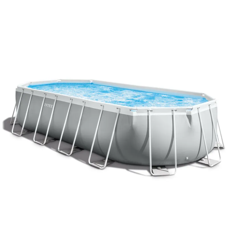 Piscine cadre acier 610 x 305 cm pour toute la famille, amusement dans le jardin