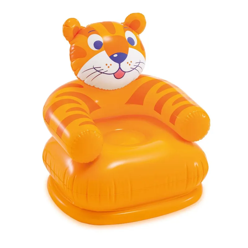 Fauteuil gonflable enfant Animaux Joyeux 65 x 64 cm, confortable, fauteuil de jeu