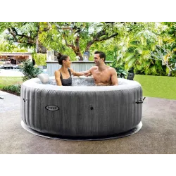 SPA gonflable avec hydromassage, matériau PVC durable, facile à utiliser