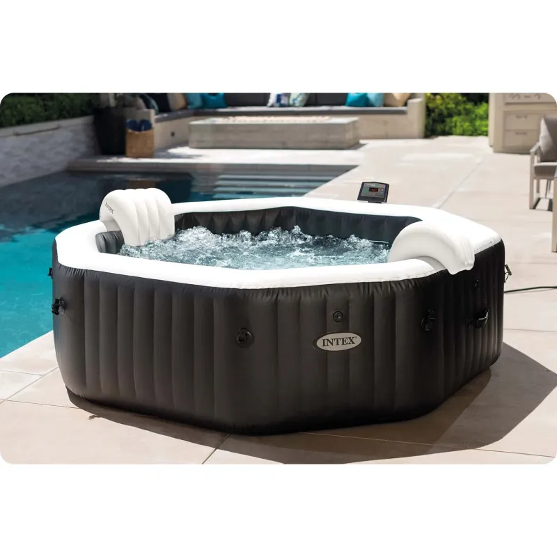 SPA gonflable résistant avec hydromassage, adapté pour toute la famille