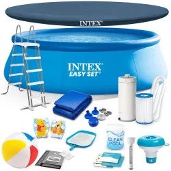 Piscine de jardin à structure 457 x 122 cm ensemble 18 en 1 INTEX 26168