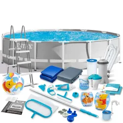 Piscine de jardin tubulaire 457 x 122 cm 21in1 INTEX 26726