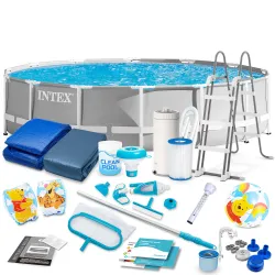 Piscine de jardin tubulaire 427 x 107 x 107 cm Set 21in1 INTEX 26720