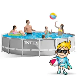 Piscine de jardin au design élégant 457 x 107 cm, set 21en1 INTEX 26724