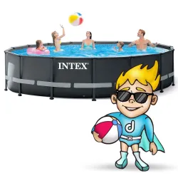 Piscine de jardin cadre 488 x 122 cm, indispensable pour le plaisir d'été