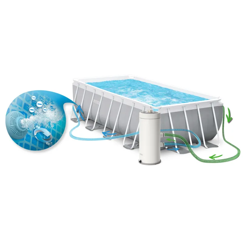 Piscine de jardin idéale 488 x 244 x 107 cm pour le plaisir en famille