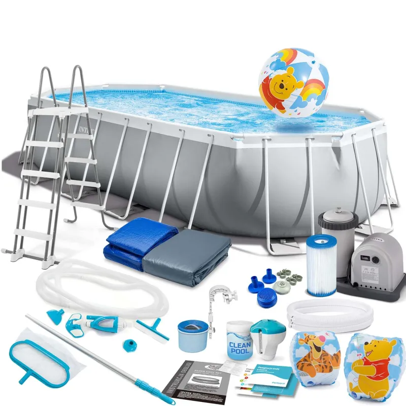 Piscine hors-sol 610 x 305 x 122 cm, ensemble 21in1 INTEX 26798 pour l'extérieur