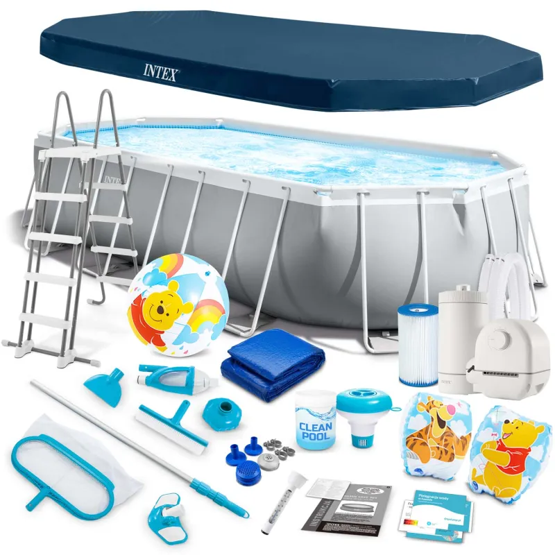 Piscine rectangulaire 503x274x122cm, idéale pour se détendre en été