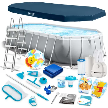 Piscine rectangulaire 503x274x122cm, idéale pour se détendre en été