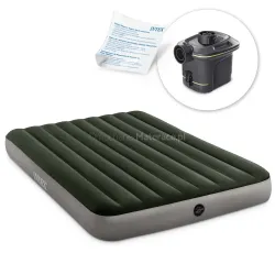 Matelas Gonflable 203x152x25 cm avec Pompe Électrique INTEX 64779