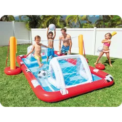 Idéal pour jouer à l'extérieur Centre de Jeux Arène Sportive Gonflable Intex 57147 pour enfants