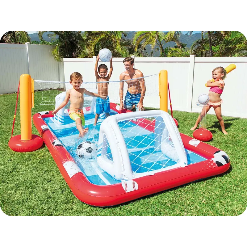Idéal pour jouer à l'extérieur Centre de Jeux Arène Sportive Gonflable Intex 57147 pour enfants