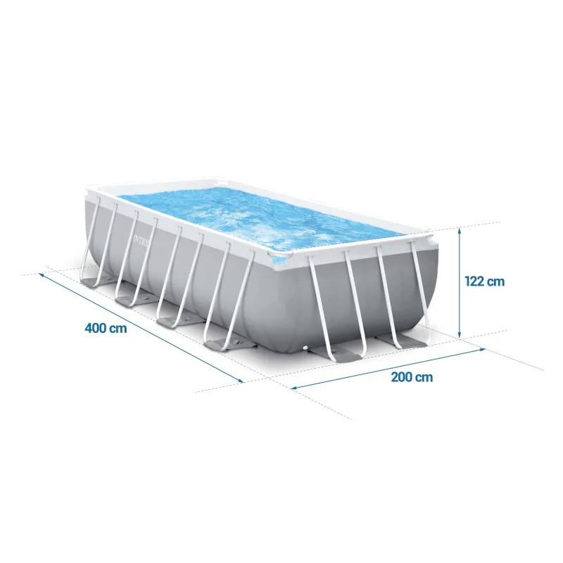 Piscine Tubulaire 400 x 200 x 122 cm 10-en-1 Intex 26790, parfaite pour les enfants et les jeux d'eau