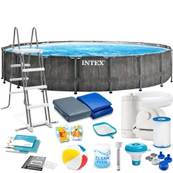 Piscine de jardin tubulaire 549 x 122 cm 18in1 INTEX 26744