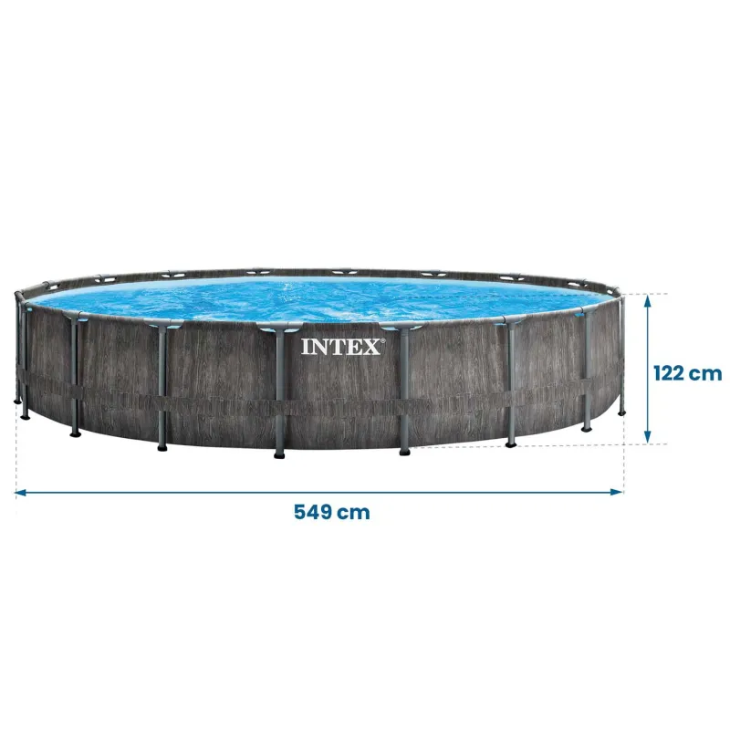 Piscine de jardin 549 x 122 cm avec accessoires pour se détendre