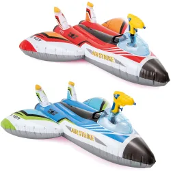 Avion gonflable rouge avec pistolet à eau INTEX 57536 pour les jeux aquatiques
