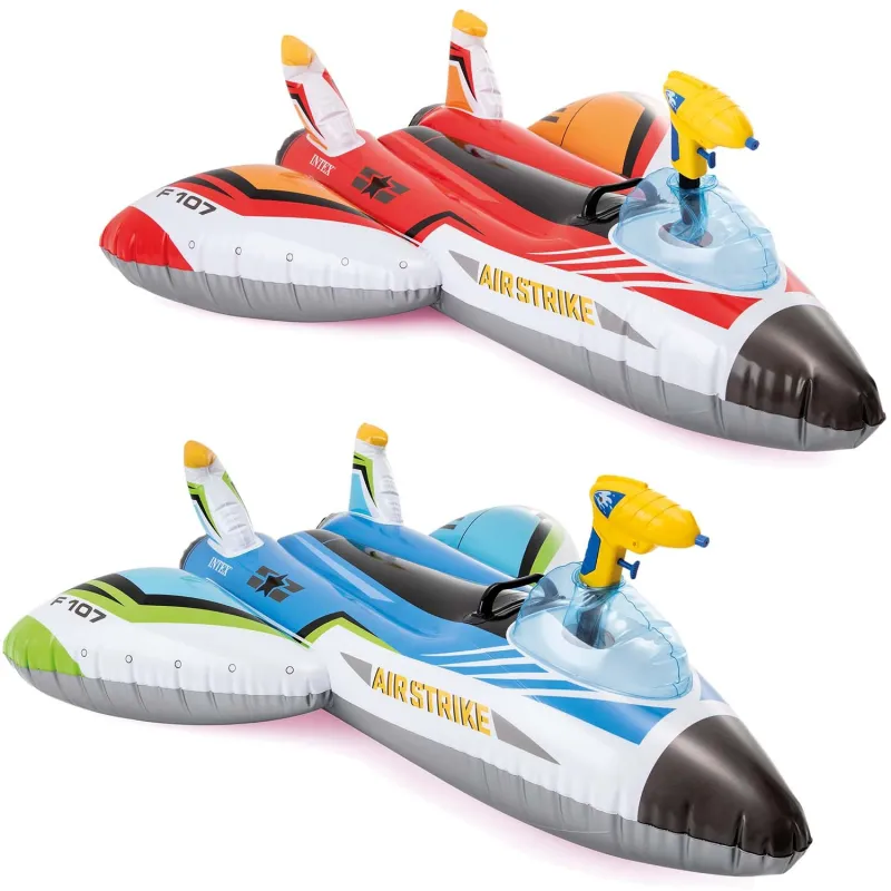Avion gonflable rouge avec pistolet à eau INTEX 57536 pour les jeux aquatiques