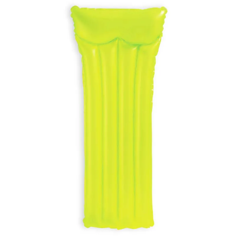 Matelas de natation jaune Intex 59717, parfait pour s'amuser dans l'eau