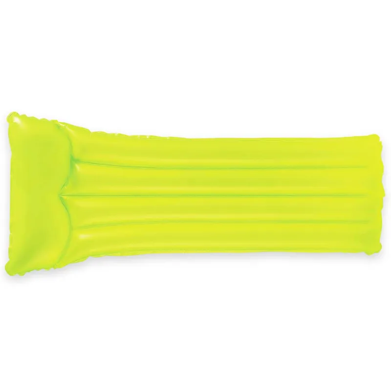 Matelas de natation jaune élégant, idéal pour l'été