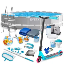 Piscine de jardin 610 x 132 cm ensemble 21en1 INTEX 26756 + trottinette gratuite