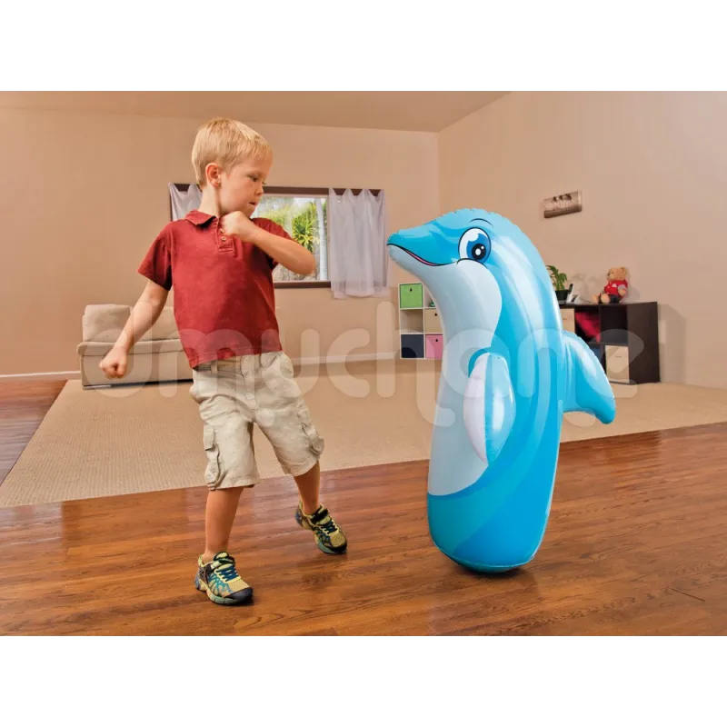 Dauphin Gonflable Bascule INTEX 44669, parfait pour s'amuser à la piscine ou à la plage