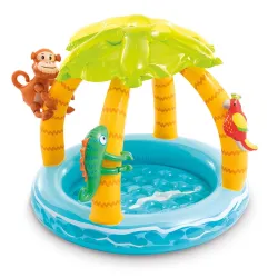 Piscine Gonflable pour Enfants avec Auvent Île 102 x 86 cm Intex 58417
