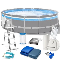 Piscine tubulaire de jardin 488 x 122 cm 11-en-1 INTEX 26730