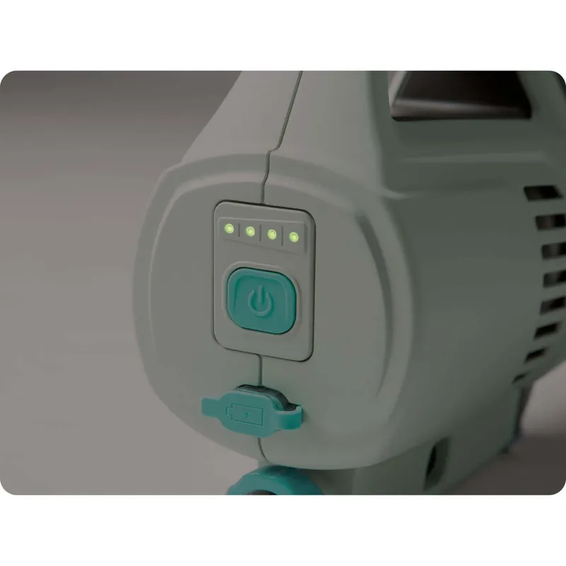 Aspirateur de piscine bleu, parfait pour une utilisation en extérieur dans les jardins