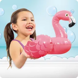 Jouet de bain gonflable flamant, parfait pour le jeu aquatique et le divertissement