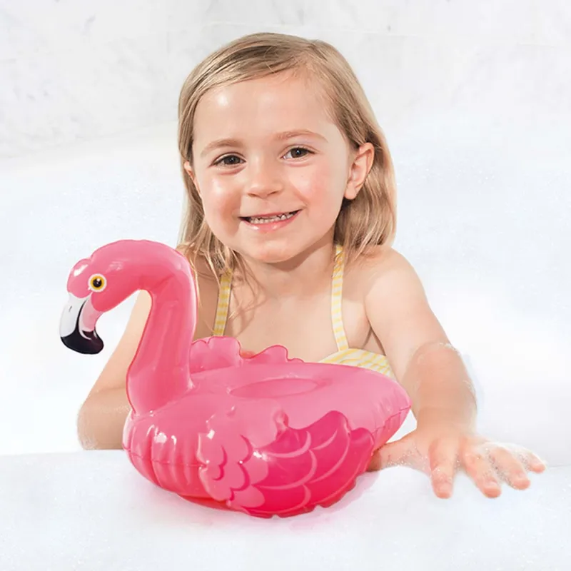 Flamant gonflable pour le bain, idéal pour s'amuser dans la baignoire ou à la piscine