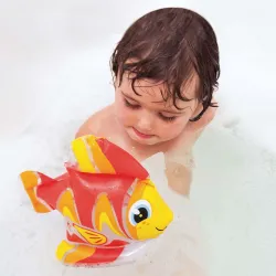 Jouet de bain gonflable doux en forme de poisson, parfait pour les enfants