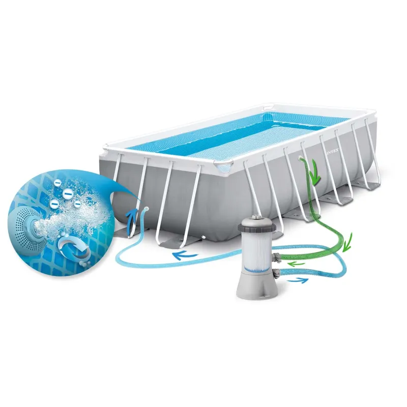 Piscine de jardin en matériau résistant, conçue pour un usage prolongé