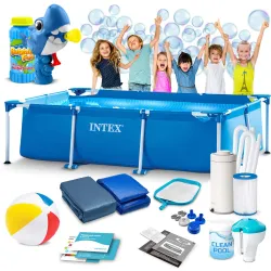 Piscine de jardin 300 x 200 x 75 cm, conception durable pour les loisirs en extérieur