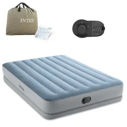 Matelas gonflable 203x152x36 cm avec pompe électrique intégrée INTEX 64159