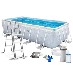 Piscine de jardin 400 x 200 x 100 cm, idéale pour se détendre en été