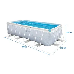 Piscine de jardin 400 x 200 x 100 cm, parfaite pour se détendre au jardin