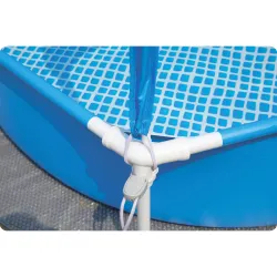 Piscine pour enfants avec auvent, idéale pour jouer dans le jardin