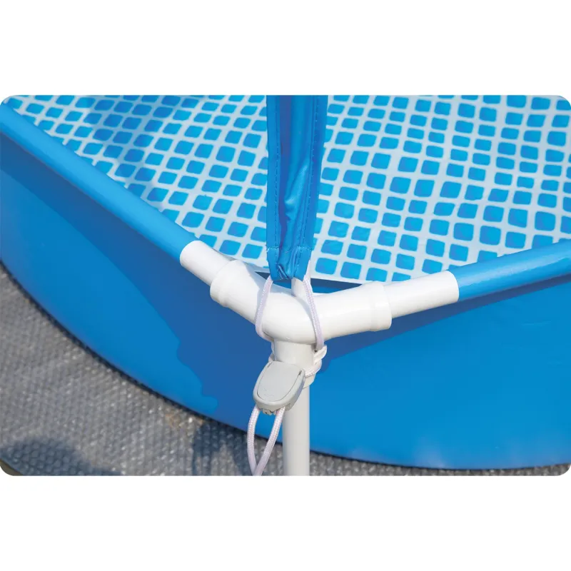 Piscine pour enfants avec auvent, idéale pour jouer dans le jardin