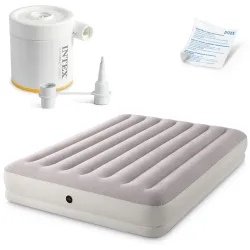 Matelas Gonflable 203x152x30 cm avec Pompe Électrique INTEX 64179