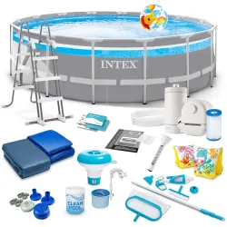 Piscine de Jardin Tubulaire 488 x 122 cm 20en1 INTEX 26730