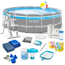 Piscine de jardin cadre acier 488 x 122 cm 18in1 INTEX 26730