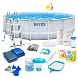 Piscine de jardin avec structure 488 x 122 cm 21in1 INTEX 26746