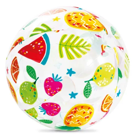 Ballon de plage gonflable fruits 51 cm INTEX 59040, idéal pour s'amuser à la plage