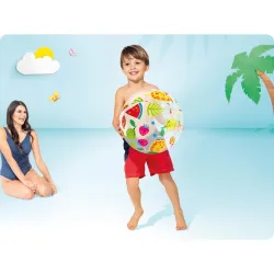 Ballon de plage gonflable de 51 cm, idéal pour les jeux dans le jardin ou à la plage