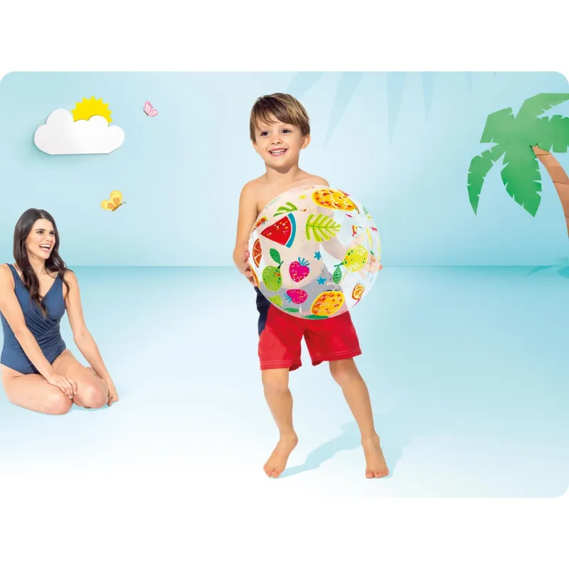 Ballon de plage gonflable de 51 cm, idéal pour les jeux dans le jardin ou à la plage