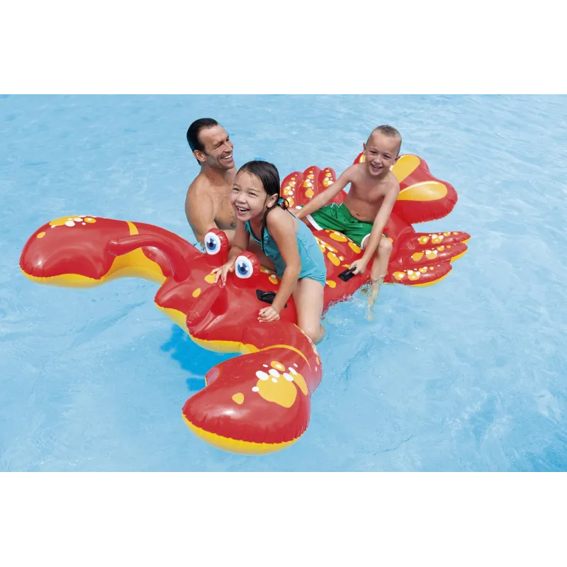 Jouet aquatique coloré en forme de homard 213 x 137 cm