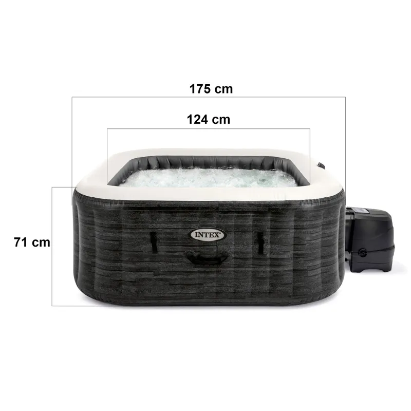 SPA gonflable avec hydromassage, matériaux durables et sièges confortables, parfait pour les fêtes